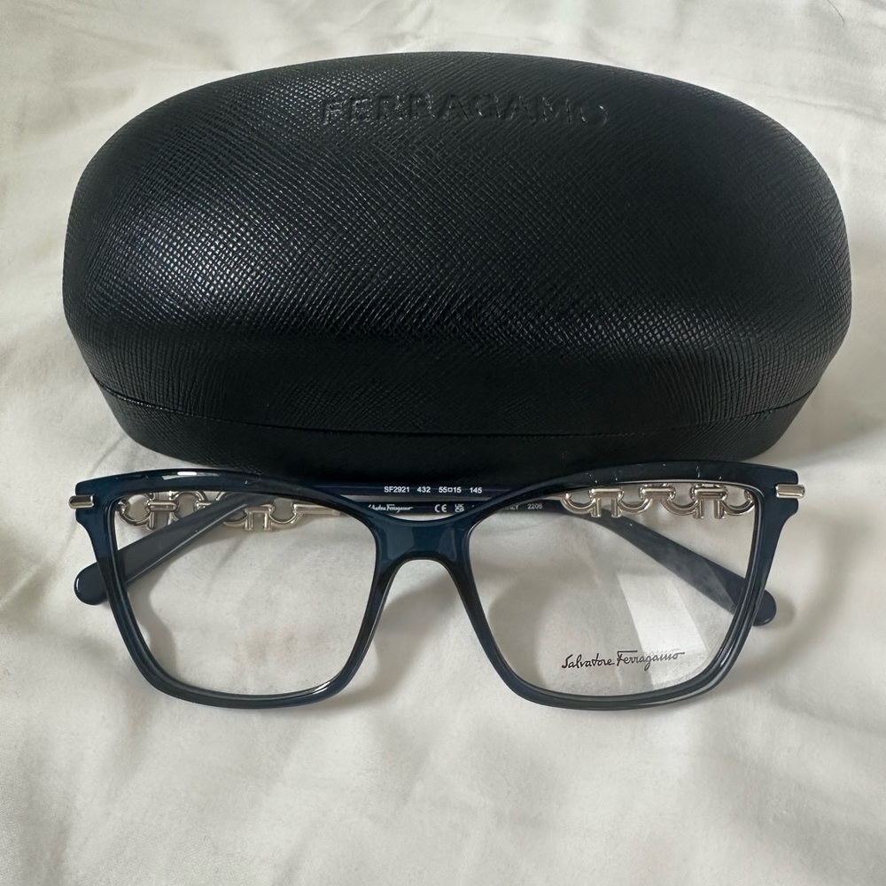 NEW Salvatore Ferragamo Prescription Eyeglasses with Case